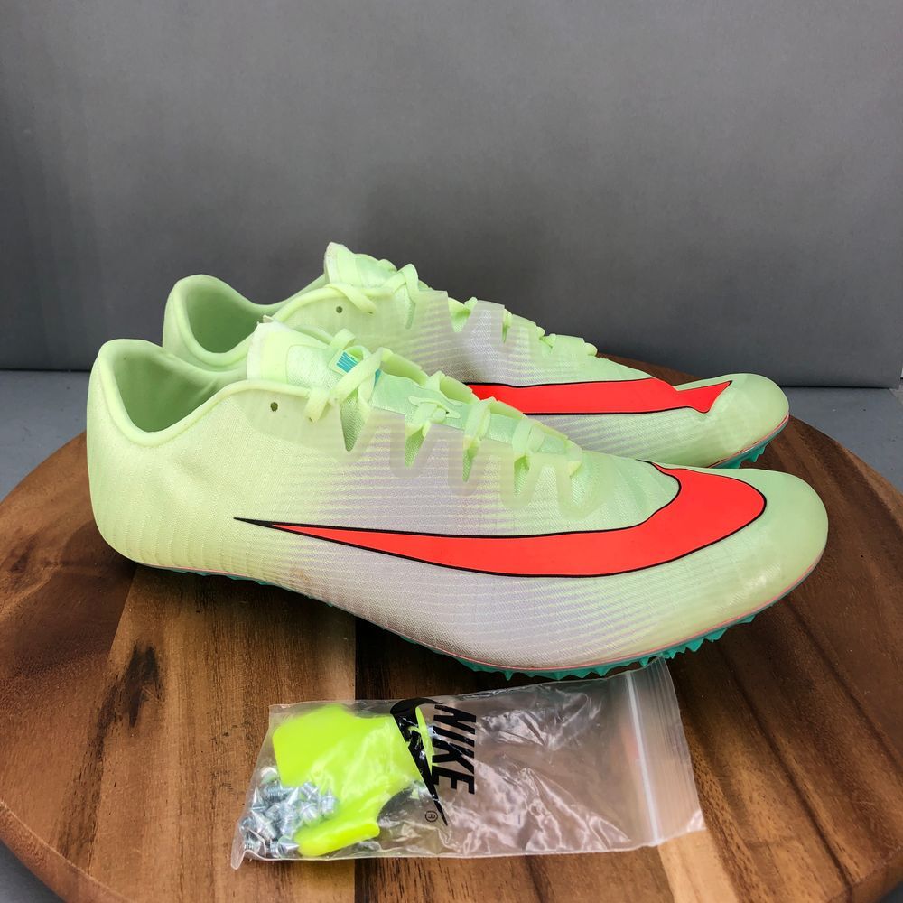 Nike Air Zoom Ja Fly 3 'Barely Volt Hyper Orange' Sprint‎ Spikes Mens 14